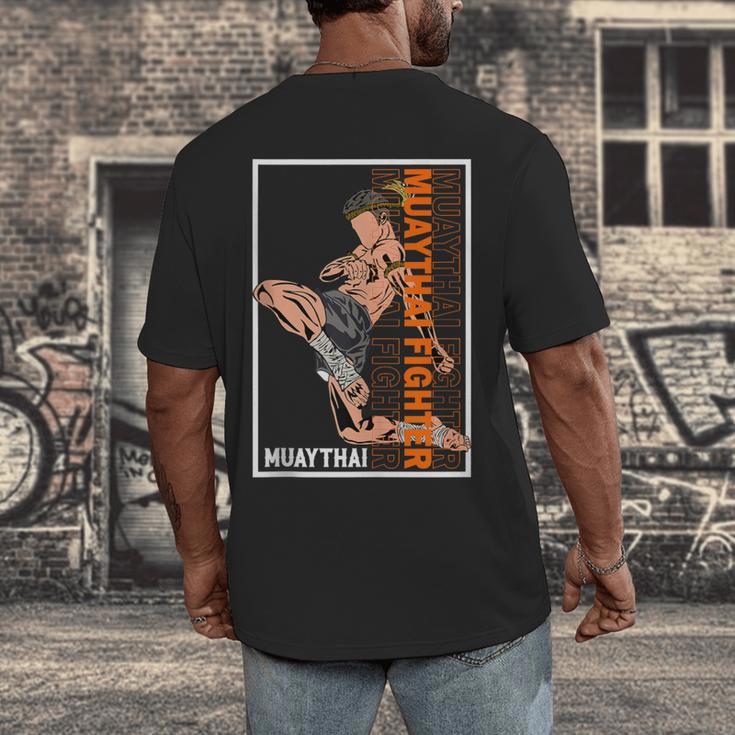 Muay Thai Fighter Men's Back Print T-Shirt
