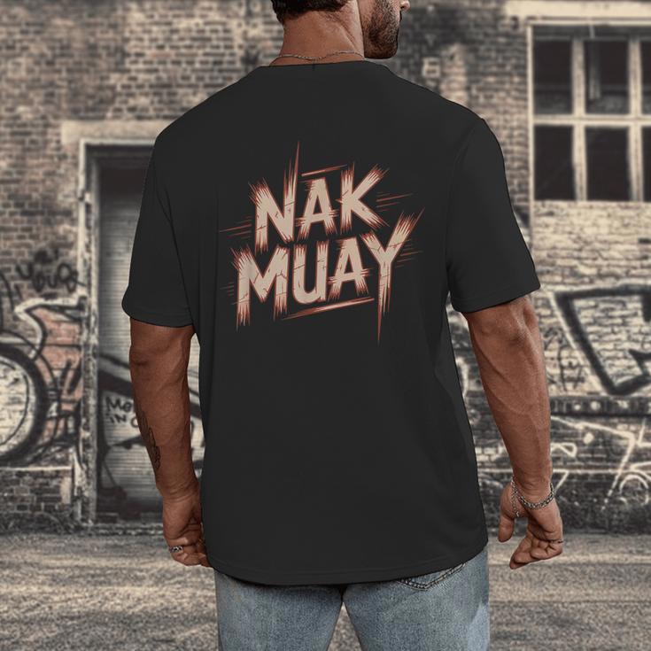 Muay Thai Fighter Nak Identity Training Practitioner Proud Men's Back Print T-Shirt