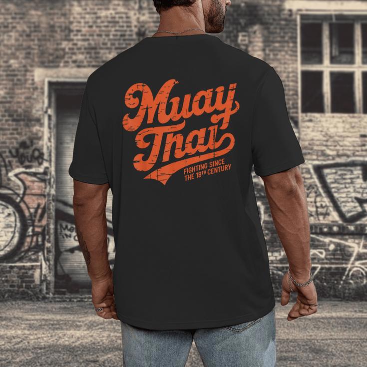 Muay Thai Fighting Muay Thai Coach Men's Back Print T-Shirt Muay Thai Fighting Muay Thai Coach Men's Back Print T-Shirt