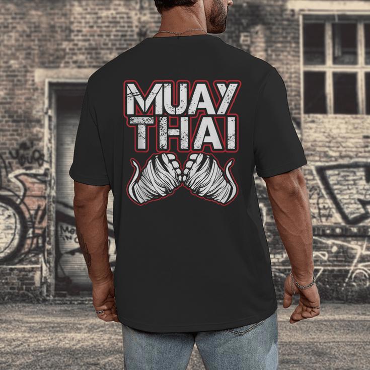 Muay Thai Lover For Fight Fans Men's Back Print T-Shirt Muay Thai Lover For Fight Fans Men's Back Print T-Shirt