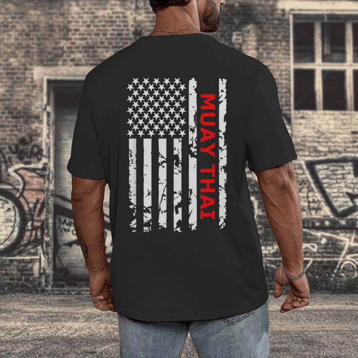 Muay Thai Martial Arts Men's Back Print T-Shirt Muay Thai Martial Arts Men's Back Print T-Shirt