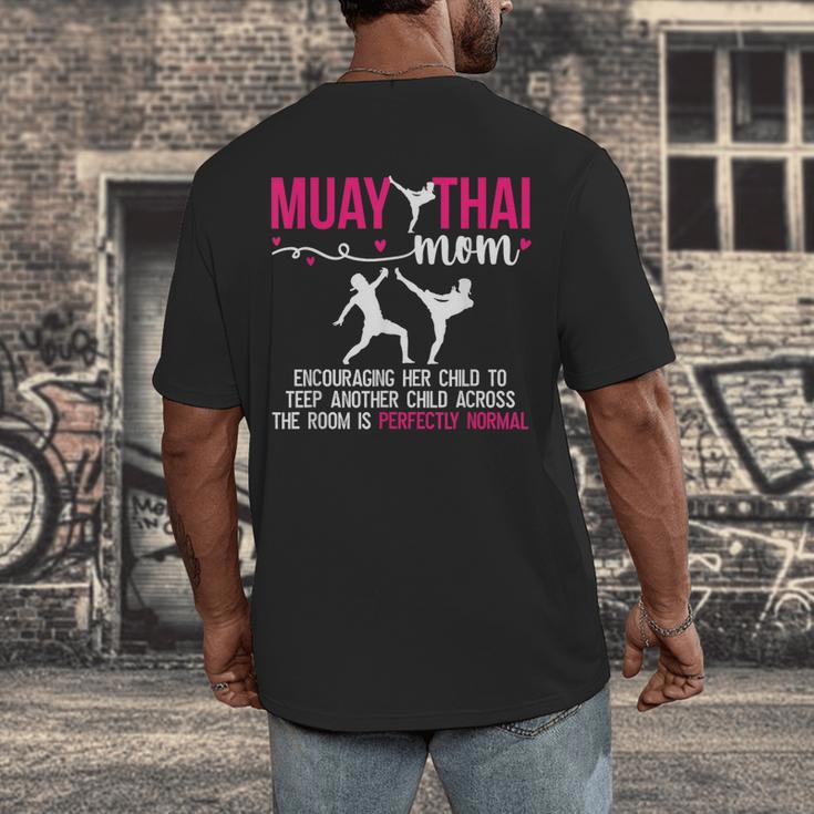 Muay Thai Mom Definition Muay Thai Mother Muay Thai Mama Men's Back Print T-Shirt