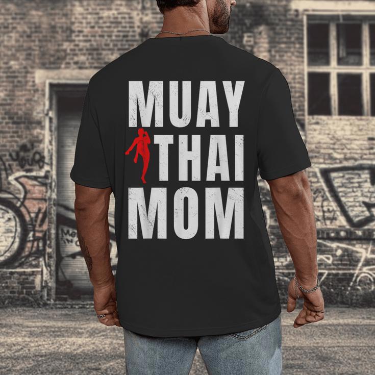 Muay Thai Mom Martial Artis Combat Sports Mother's Day Men's Back Print T-Shirt
