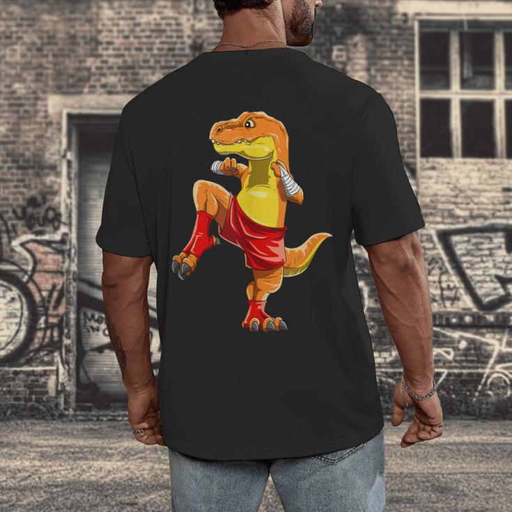 Muay Thai T-Rex Thai Boxing Men's Back Print T-Shirt