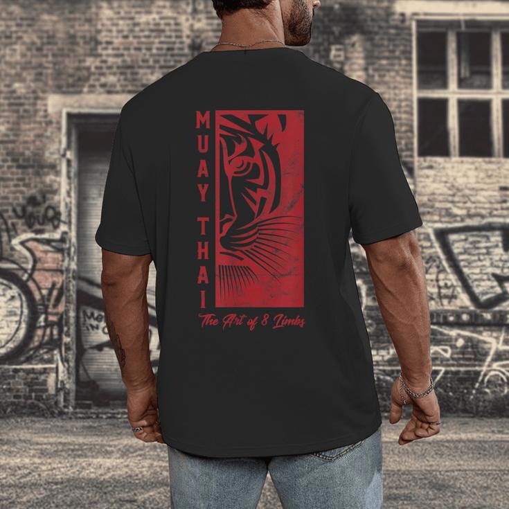 Muay Thai Tiger Art Of 8 Limbs Kickboxing Shirt Men's Back Print T-Shirt