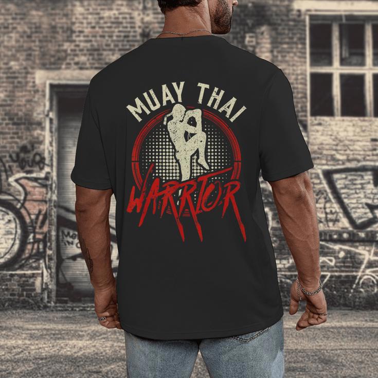 Muay Thai Warrior Fighter Boxing Martial Arts Hobby Men's Back Print T-Shirt