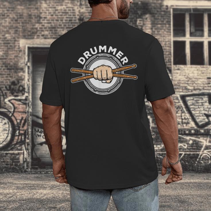 Percussion Drum Sticks Drummer Quote Drum Kit T-Shirt Men's Back Print T-Shirt Percussion Drum Sticks Drummer Quote Drum Kit T-Shirt Men's Back Print T-Shirt