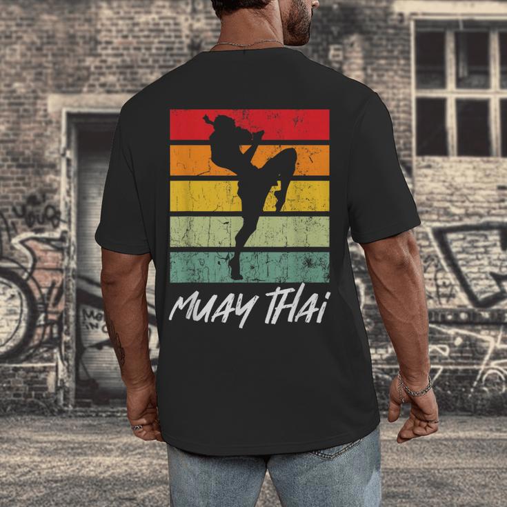 Retro Muay Thai Vintage MMA Martial Arts Thailand Boxing Men's Back Print T-Shirt Retro Muay Thai Vintage MMA Martial Arts Thailand Boxing Men's Back Print T-Shirt
