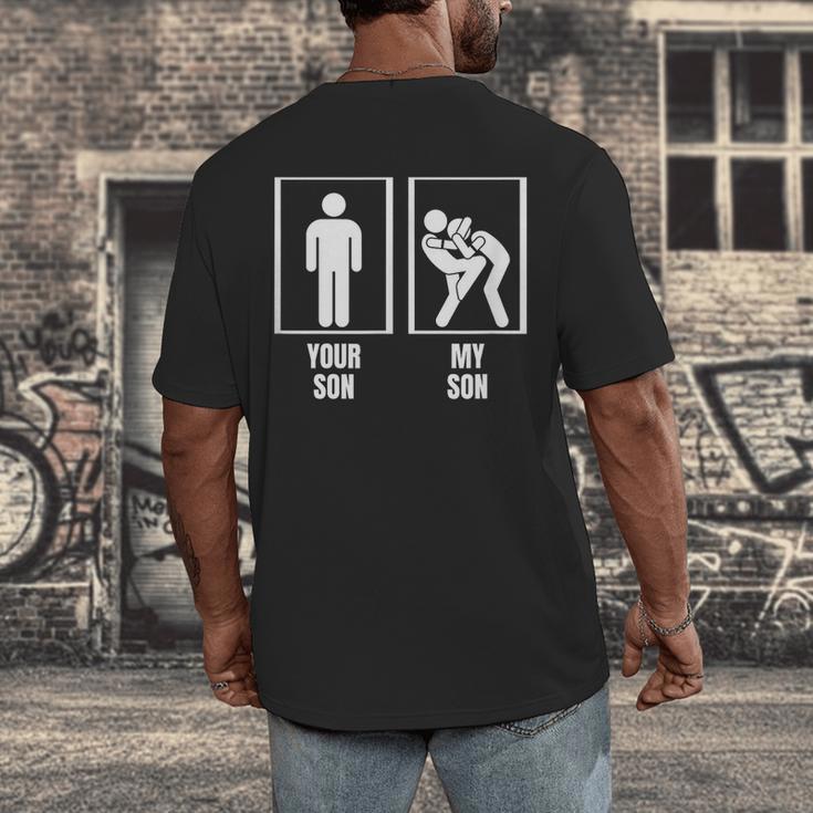 Your Son My Son Dad Father Mom Mother Muay Thai Men's Back Print T-Shirt Your Son My Son Dad Father Mom Mother Muay Thai Men's Back Print T-Shirt