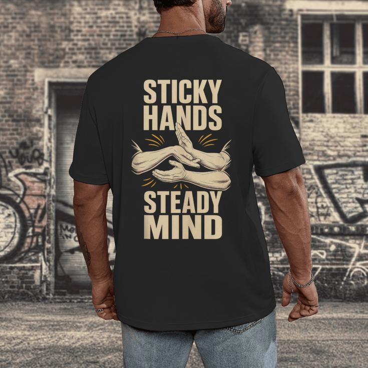 Sticky Hands Steady Mind Muay Thai Boxing Sleeveless Men's Back Print T-Shirt Sticky Hands Steady Mind Muay Thai Boxing Sleeveless Men's Back Print T-Shirt