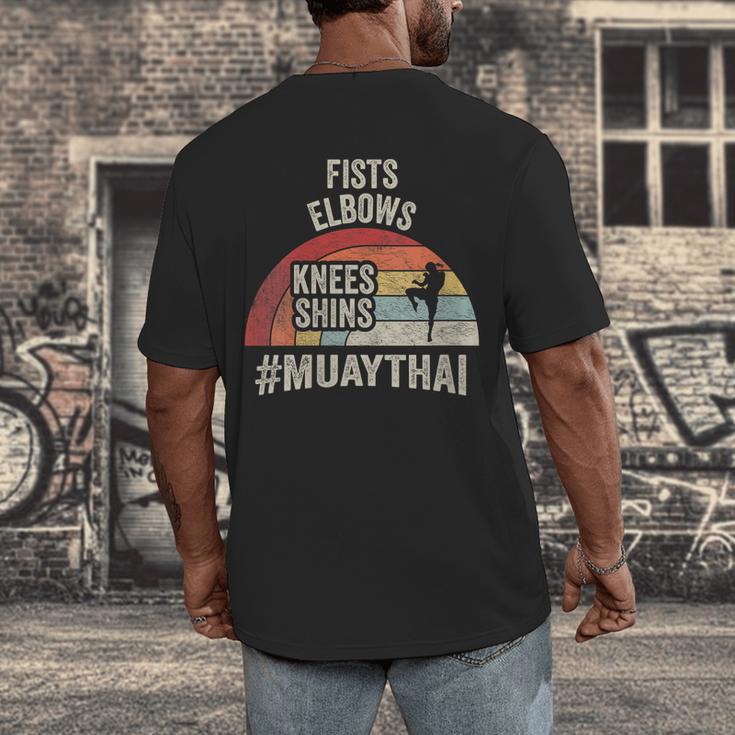 Women's Retro Muay Thai Martial Arts Fighter Graphic Men's Back Print T-Shirt Women's Retro Muay Thai Martial Arts Fighter Graphic Men's Back Print T-Shirt