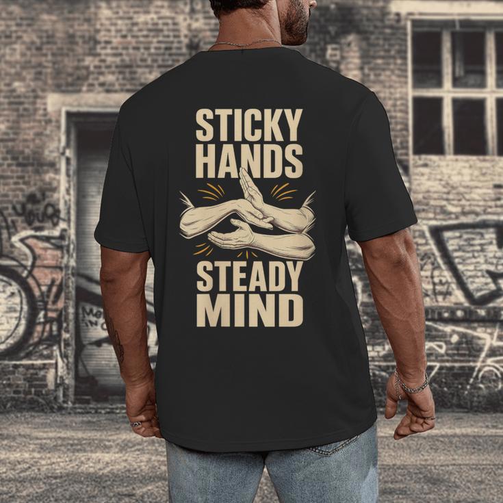 Women's Sticky Hands Steady Mind Muay Thai Boxing Men's Back Print T-Shirt Women's Sticky Hands Steady Mind Muay Thai Boxing Men's Back Print T-Shirt