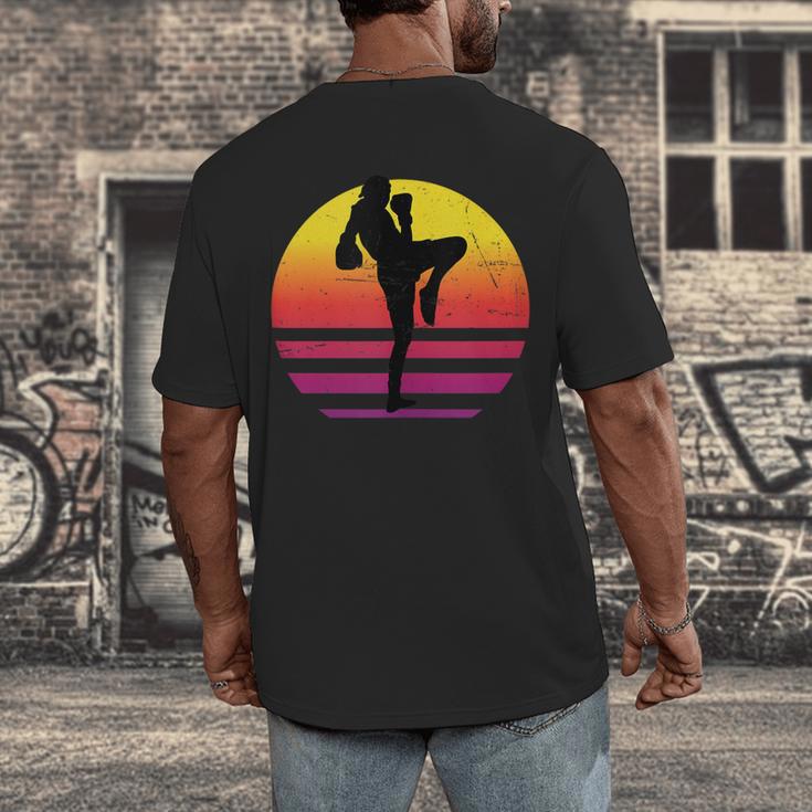 Women's Thai Boxer Thai Boxing Muay Thai Men's Back Print T-Shirt