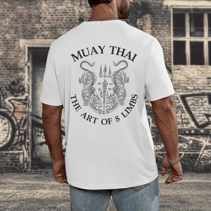 The Art Of 8 Limbs Muay Thai Men's Back Print T-Shirt The Art Of 8 Limbs Muay Thai Men's Back Print T-Shirt