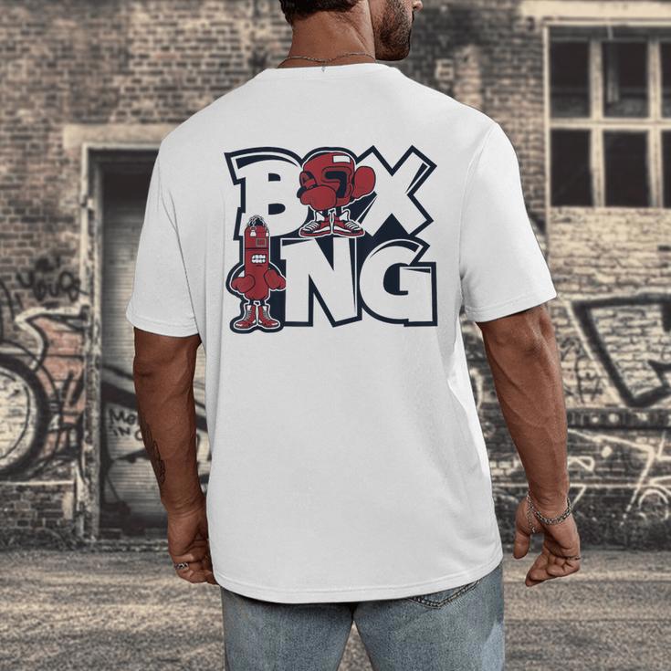 Boxing Professional Boxer Muay Thai Kickboxer Fan Boxing Men's Back Print T-Shirt Boxing Professional Boxer Muay Thai Kickboxer Fan Boxing Men's Back Print T-Shirt