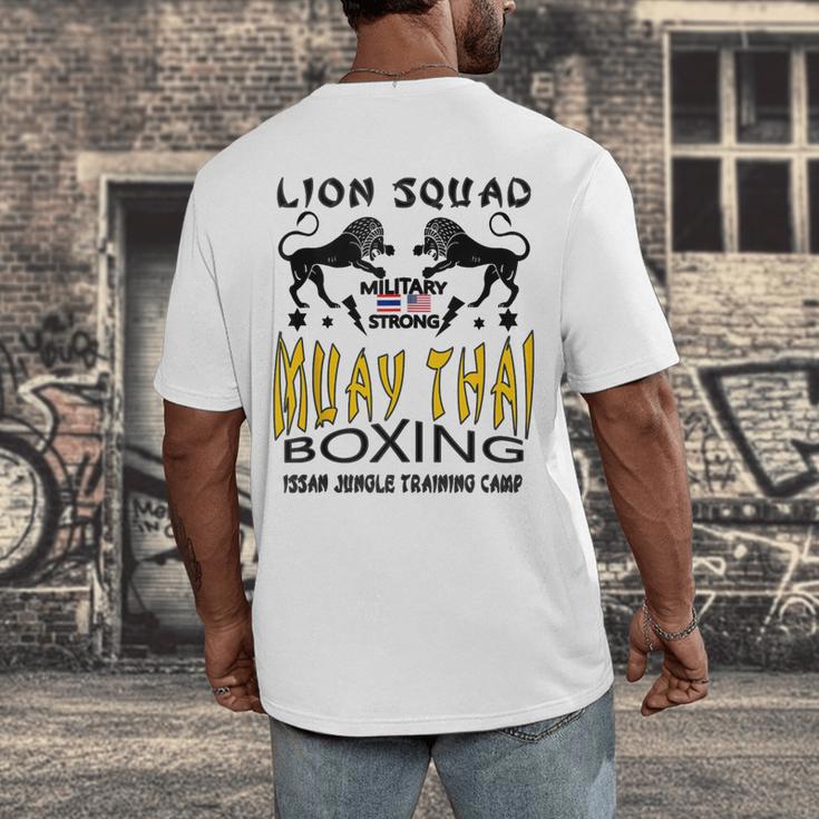LION SQUAD THAILAND KICKBOXING MUAY THAI MMA TRAINING Men's Back Print T-Shirt LION SQUAD THAILAND KICKBOXING MUAY THAI MMA TRAINING Men's Back Print T-Shirt