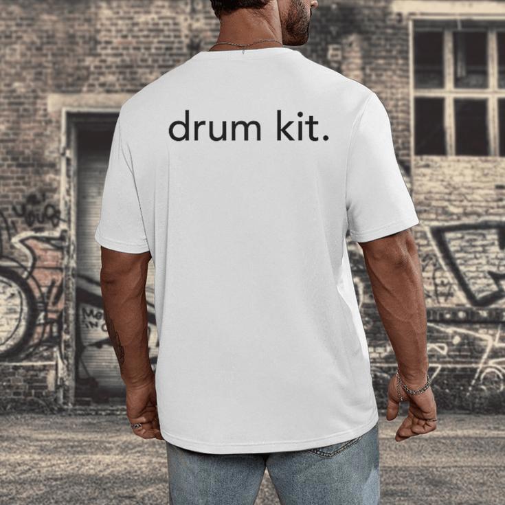 Minimalistic Drum Kit Minimal Raglan Baseball Tee Men's Back Print T-Shirt