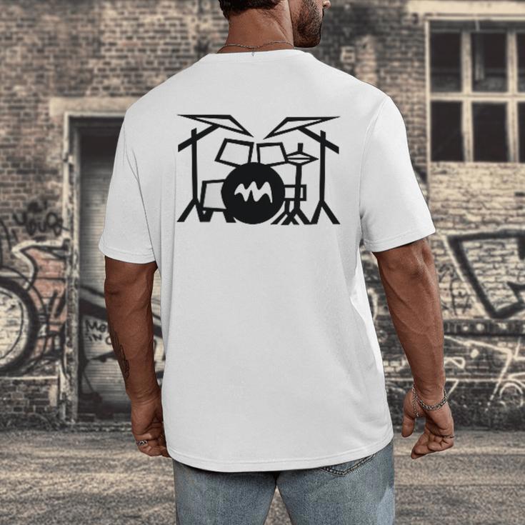 Retro Drum Kit Raglan Baseball Tee Men's Back Print T-Shirt Retro Drum Kit Raglan Baseball Tee Men's Back Print T-Shirt