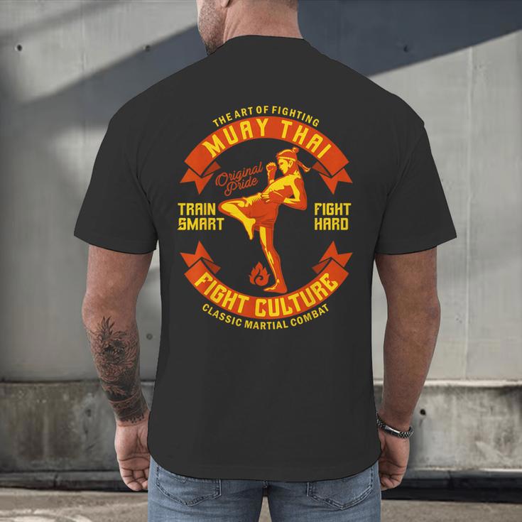 The Art Of Fighting Culture Muay Thai Men's Back Print T-Shirt The Art Of Fighting Culture Muay Thai Men's Back Print T-Shirt