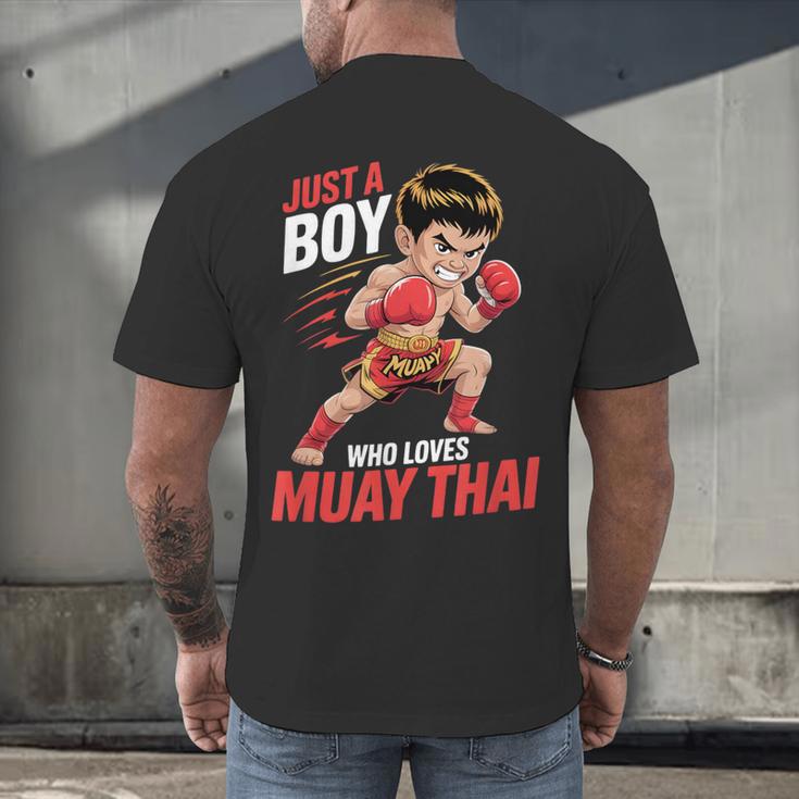 Boys Muay Thai Men's Back Print T-Shirt Boys Muay Thai Men's Back Print T-Shirt
