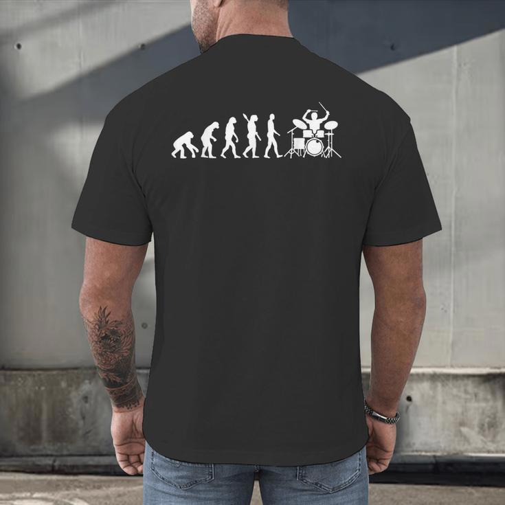 Evolution Drum Kit Men's Back Print T-Shirt Evolution Drum Kit Men's Back Print T-Shirt