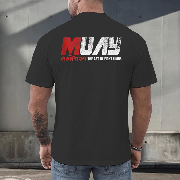 Martial Arts Muay Thai Men's Back Print T-Shirt