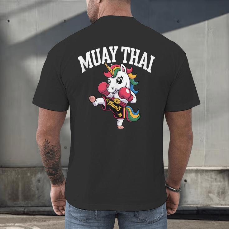 Muay Thai Art For Girls Kids Women Mixed Martial Arts Men's Back Print T-Shirt