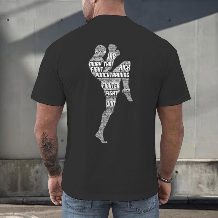Muay Thai Thai Boxes Taekwondo Men Boys Children Men's Back Print T-Shirt