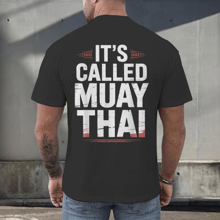 Muay Thai Condition Humor Lifestyle Identity Training Men's Back Print T-Shirt
