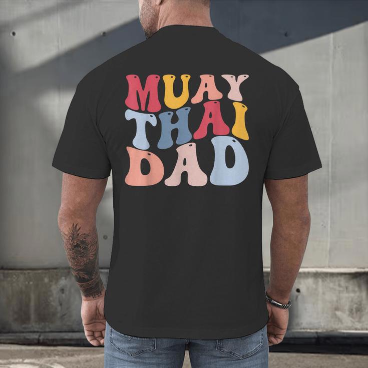 Muay Thai Dad Thai Boxing Dad Men's Back Print T-Shirt Muay Thai Dad Thai Boxing Dad Men's Back Print T-Shirt