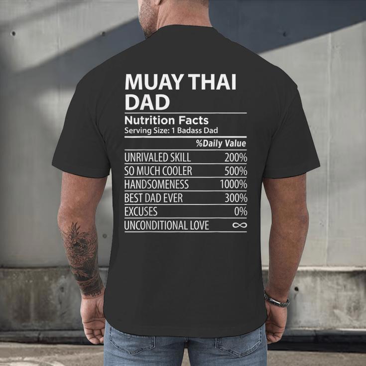 Muay Thai Dad Nutrition Facts Muay Thai Dad Men's Back Print T-Shirt
