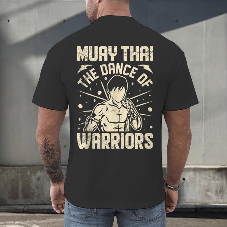 Muay Thai The Dance Of Warriors Muay Thai Men's Back Print T-Shirt