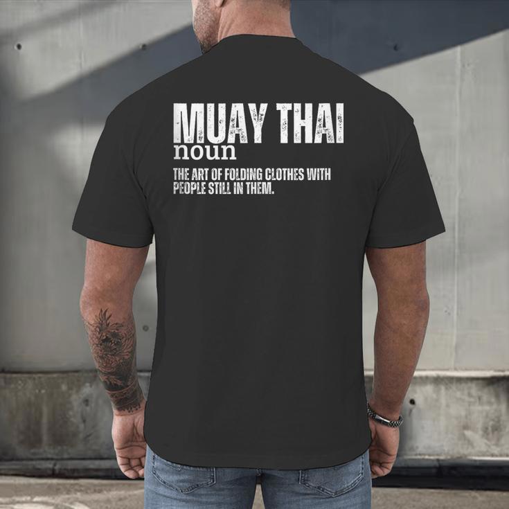 Muay Thai Definition Muay Thai Men's Back Print T-Shirt Muay Thai Definition Muay Thai Men's Back Print T-Shirt