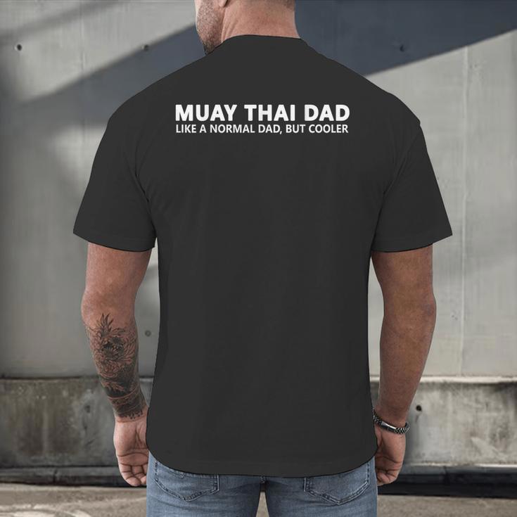 Muay Thai Father Muay Thai Dad Men's Back Print T-Shirt