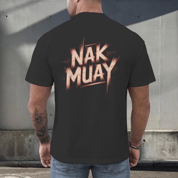 Muay Thai Fighter Nak Identity Training Practitioner Proud Men's Back Print T-Shirt