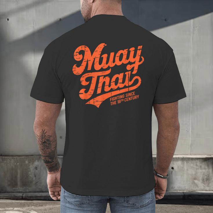 Muay Thai Fighting Muay Thai Coach Men's Back Print T-Shirt Muay Thai Fighting Muay Thai Coach Men's Back Print T-Shirt