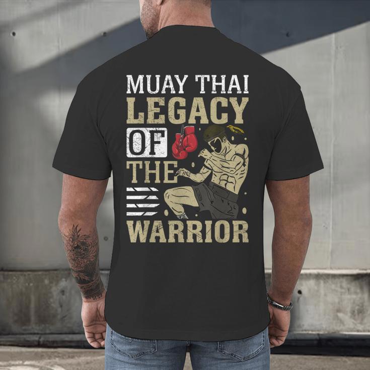 Muay Thai Legacy Of The Warrior Muay Thai Men's Back Print T-Shirt