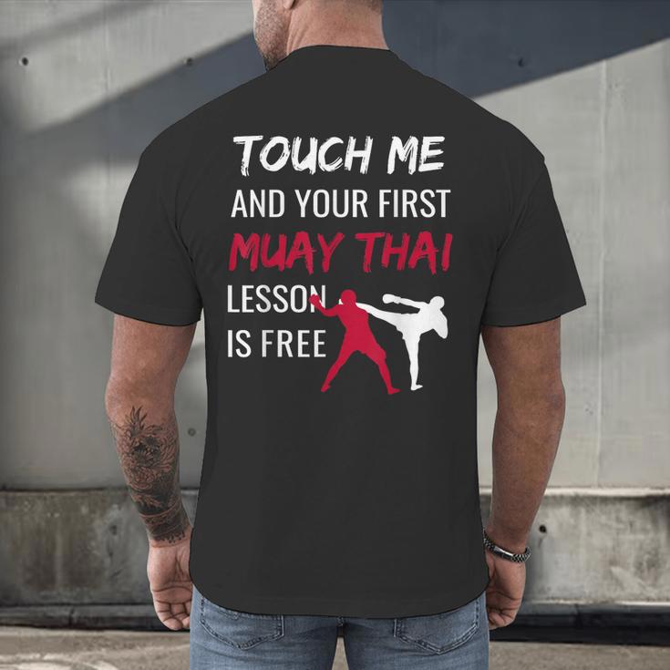Muay Thai Martial Arts Combat Sports Self Defense Men's Back Print T-Shirt