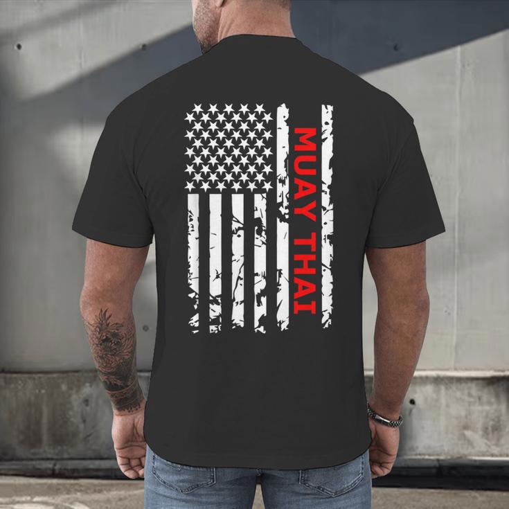 Muay Thai Martial Arts Men's Back Print T-Shirt Muay Thai Martial Arts Men's Back Print T-Shirt
