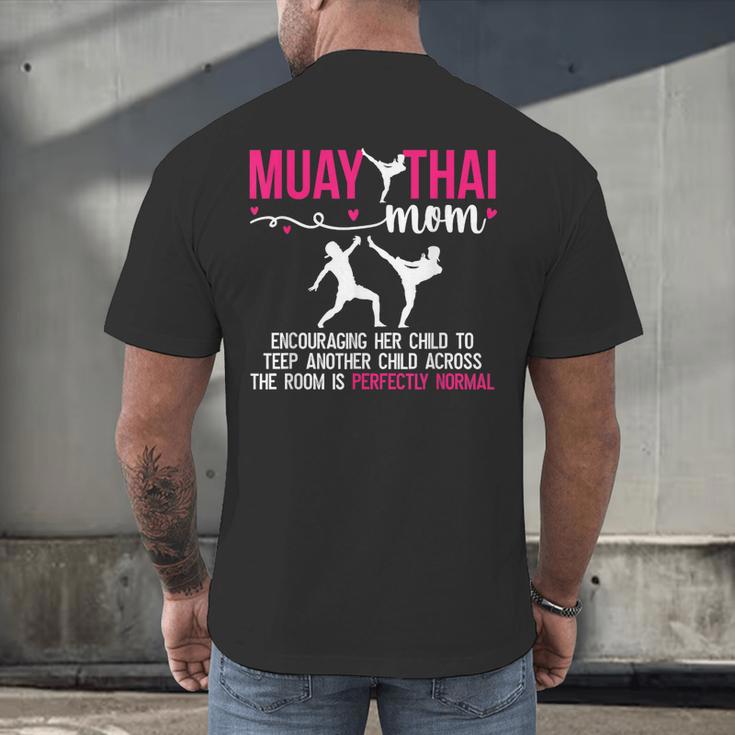 Muay Thai Mom Definition Muay Thai Mother Muay Thai Mama Men's Back Print T-Shirt