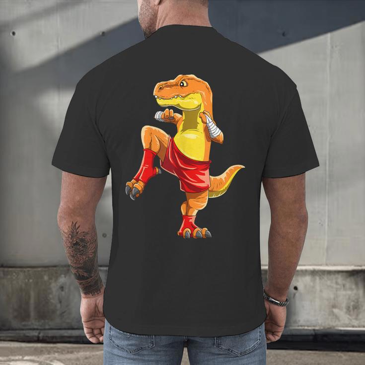 Muay Thai T-Rex Thai Boxing Men's Back Print T-Shirt