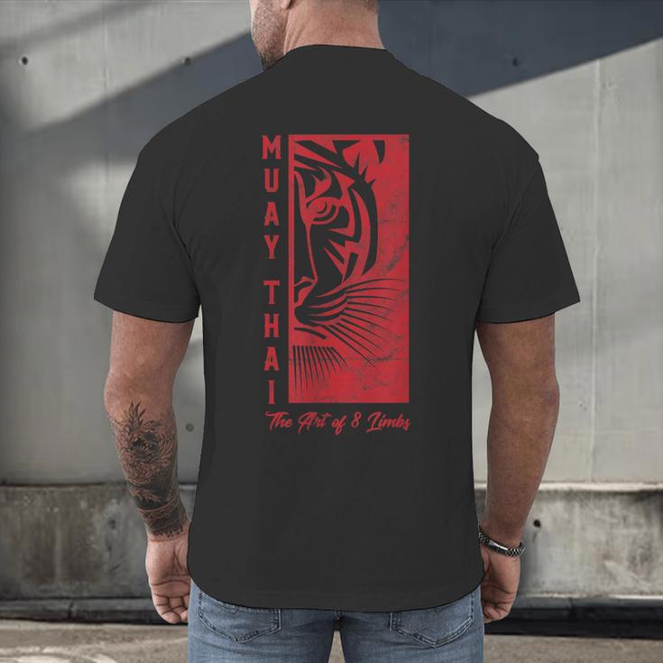Muay Thai Tiger Art Of 8 Limbs Kickboxing Shirt Men's Back Print T-Shirt
