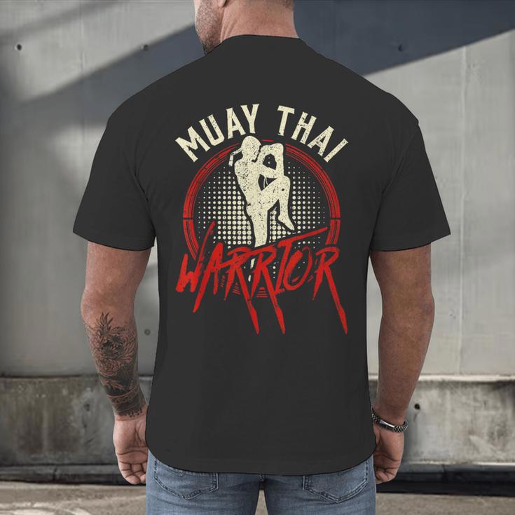 Muay Thai Warrior Fighter Boxing Martial Arts Hobby Men's Back Print T-Shirt