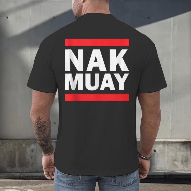 Nak Muay Thai Fighter Men's Back Print T-Shirt Nak Muay Thai Fighter Men's Back Print T-Shirt