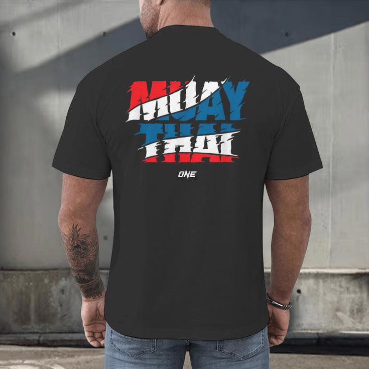 Official ONE Muay Thai Flag Men's Back Print T-Shirt Official ONE Muay Thai Flag Men's Back Print T-Shirt