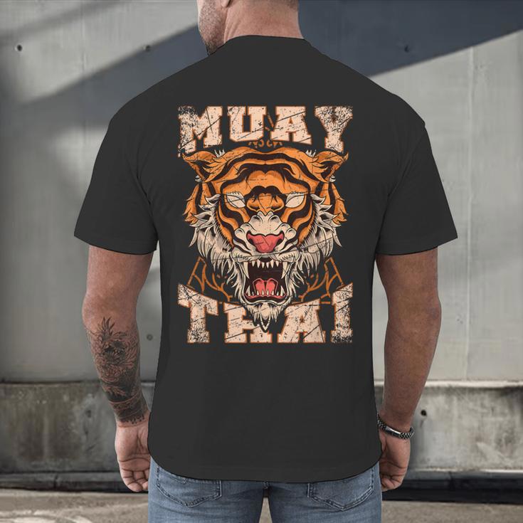 Tiger Asia Ninja Muay Thai Men's Back Print T-Shirt Tiger Asia Ninja Muay Thai Men's Back Print T-Shirt