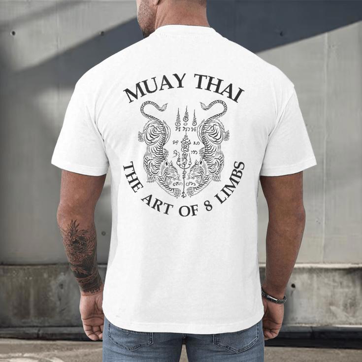 The Art Of 8 Limbs Muay Thai Men's Back Print T-Shirt The Art Of 8 Limbs Muay Thai Men's Back Print T-Shirt