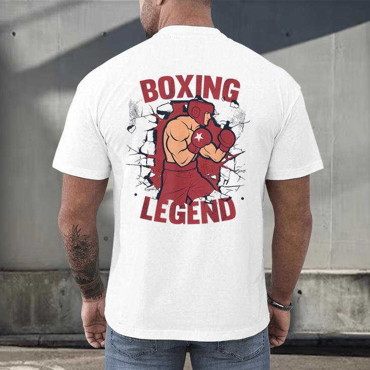 Boxing Legend Professional Boxer Muay Thai Boxing Men's Back Print T-Shirt Boxing Legend Professional Boxer Muay Thai Boxing Men's Back Print T-Shirt