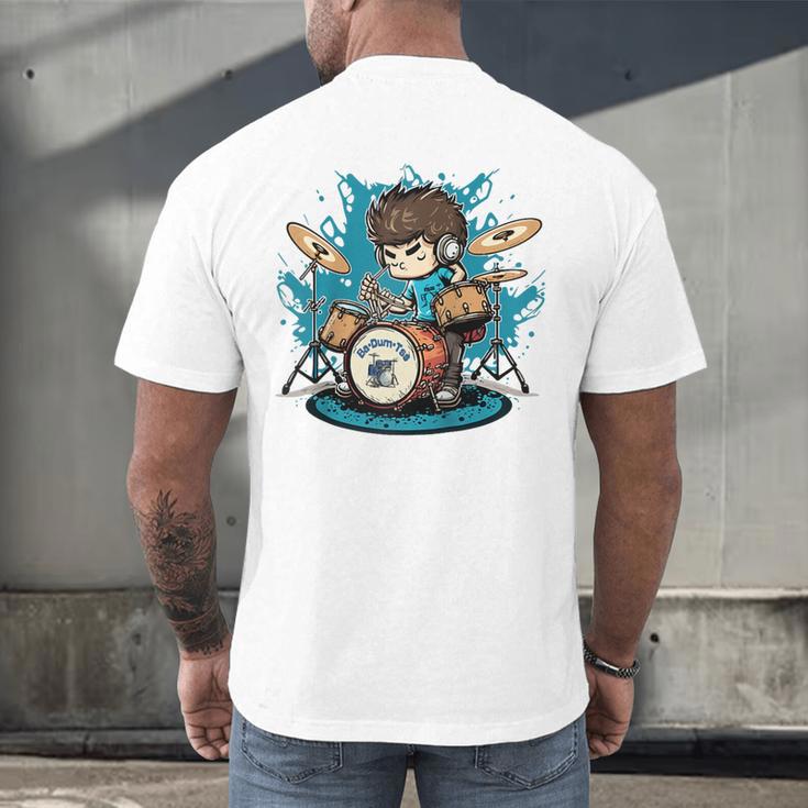 Drum Set Drumming Drummers Drum Kits Music Raglan Baseball Tee Men's Back Print T-Shirt Drum Set Drumming Drummers Drum Kits Music Raglan Baseball Tee Men's Back Print T-Shirt