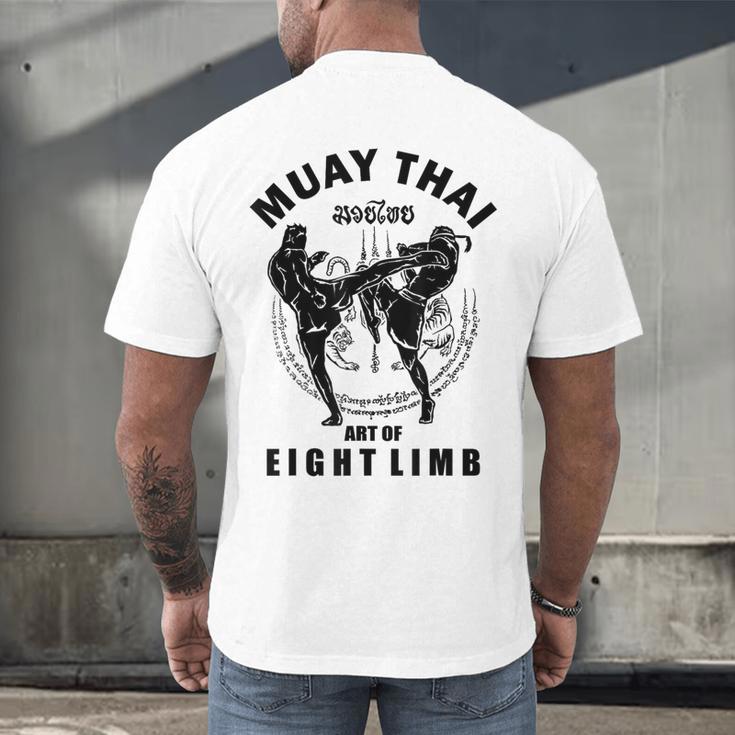 Muay Thai Art Of Eight Limb Men's Back Print T-Shirt